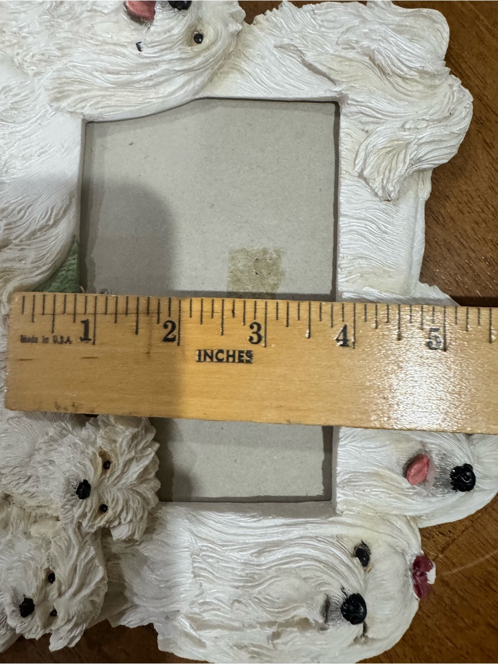 Resin Maltese Dog Picture Frame 4x6 Picture Frame - Picture 6 of 7